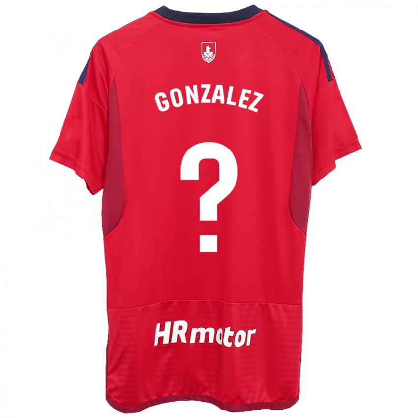 Dame Iker González #0 Rød Hjemmetrøye Drakt Trøye 2023/24 Skjorter T-Skjorte