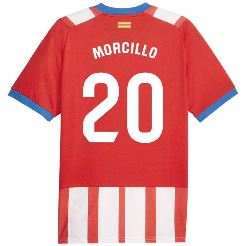 Dame Luis Morcillo #20 Rød Hvit Hjemmetrøye Drakt Trøye 2023/24 Skjorter T-Skjorte