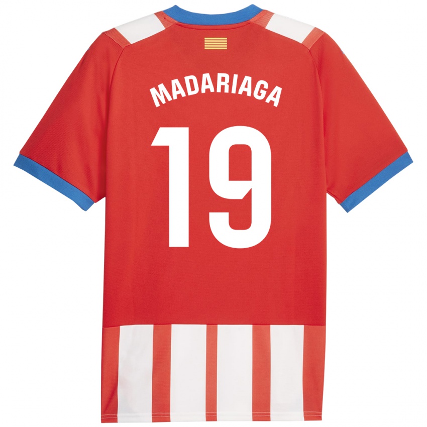 Dame Génesis Madariaga #19 Rød Hvit Hjemmetrøye Drakt Trøye 2023/24 Skjorter T-Skjorte