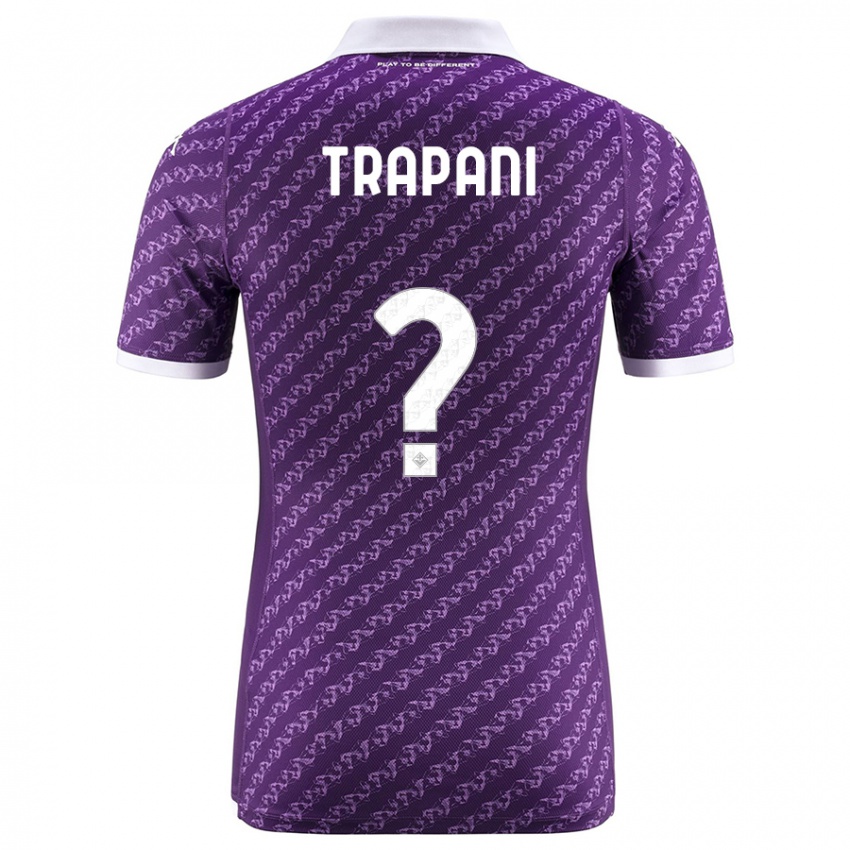 Dame Niccolò Trapani #0 Fiolett Hjemmetrøye Drakt Trøye 2023/24 Skjorter T-Skjorte