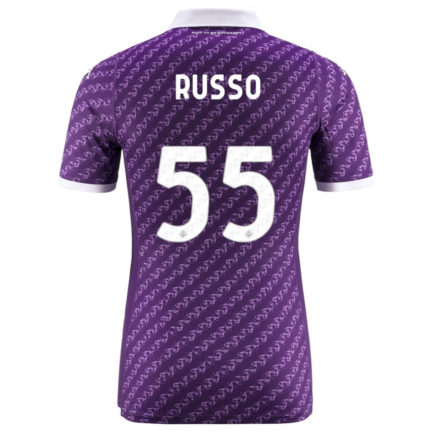 Dame Federica Russo #55 Fiolett Hjemmetrøye Drakt Trøye 2023/24 Skjorter T-Skjorte