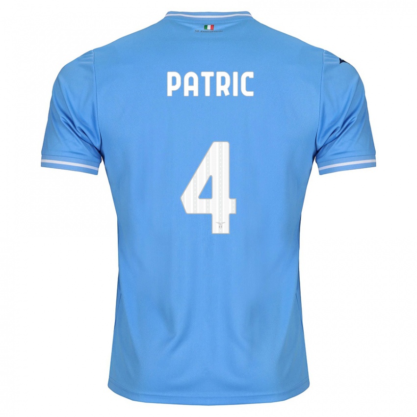 Dame Patric #4 Blå Hjemmetrøye Drakt Trøye 2023/24 Skjorter T-Skjorte