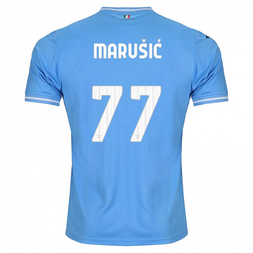 Dame Adam Marusic #77 Blå Hjemmetrøye Drakt Trøye 2023/24 Skjorter T-Skjorte