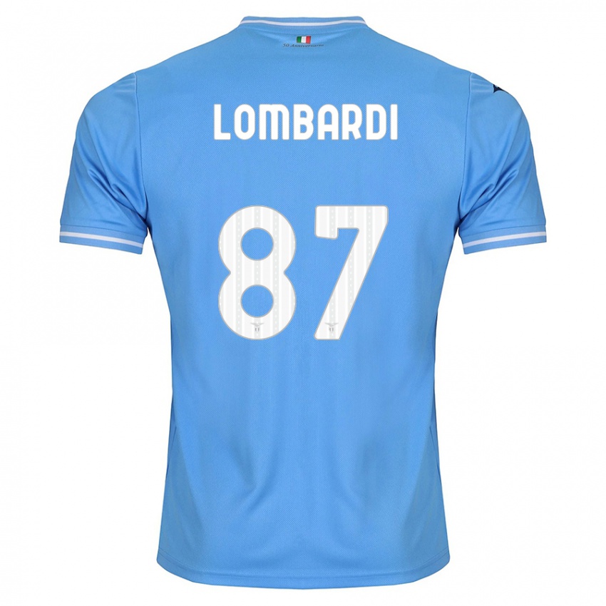 Dame Cristiano Lombardi #87 Blå Hjemmetrøye Drakt Trøye 2023/24 Skjorter T-Skjorte