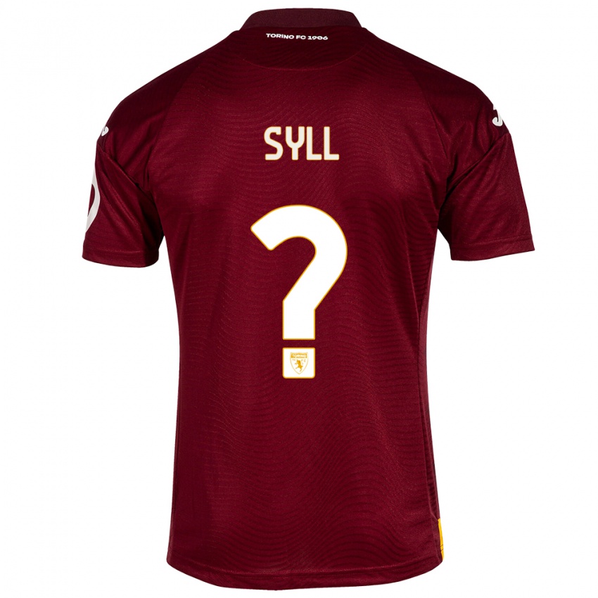 Dame Omar Syll #0 Mørkerød Hjemmetrøye Drakt Trøye 2023/24 Skjorter T-Skjorte