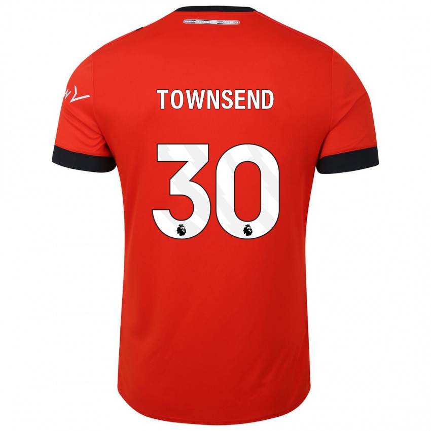 Dame Andros Townsend #30 Rød Hjemmetrøye Drakt Trøye 2023/24 Skjorter T-Skjorte