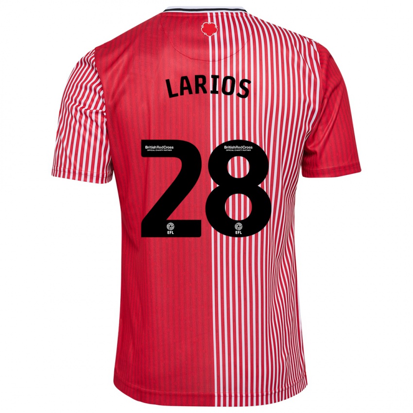 Dame Juan Larios #28 Rød Hjemmetrøye Drakt Trøye 2023/24 Skjorter T-Skjorte