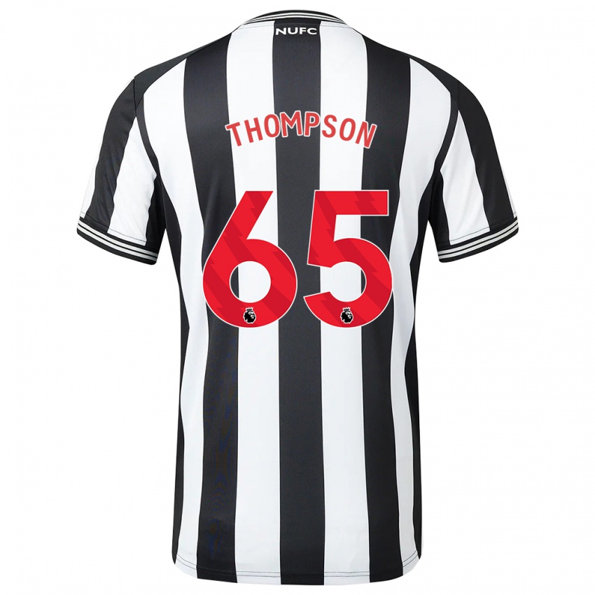 Dame Ciaran Thompson #65 Svart Hvit Hjemmetrøye Drakt Trøye 2023/24 Skjorter T-Skjorte