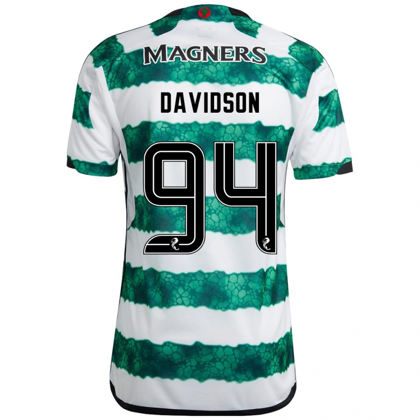 Dame Alasdair Davidson #94 Grønn Hjemmetrøye Drakt Trøye 2023/24 Skjorter T-Skjorte