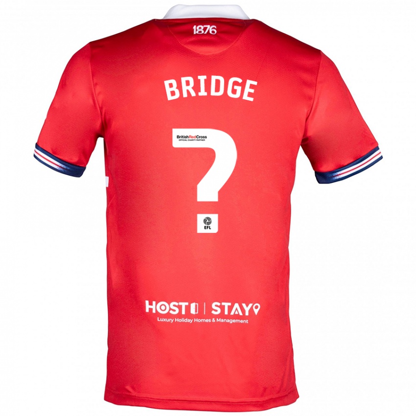 Dame Aj Bridge #0 Rød Hjemmetrøye Drakt Trøye 2023/24 Skjorter T-Skjorte