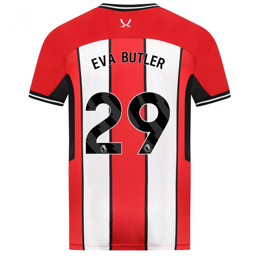 Dame Eva Butler #29 Rød Hjemmetrøye Drakt Trøye 2023/24 Skjorter T-Skjorte