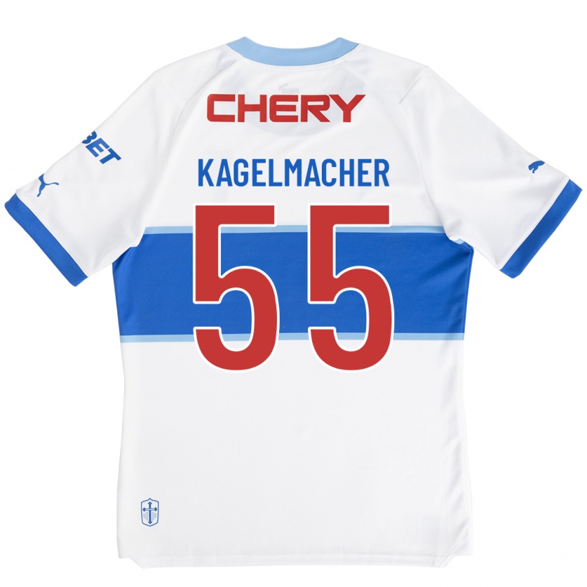 Dame Gary Kagelmacher #55 Hvit Hjemmetrøye Drakt Trøye 2023/24 Skjorter T-Skjorte