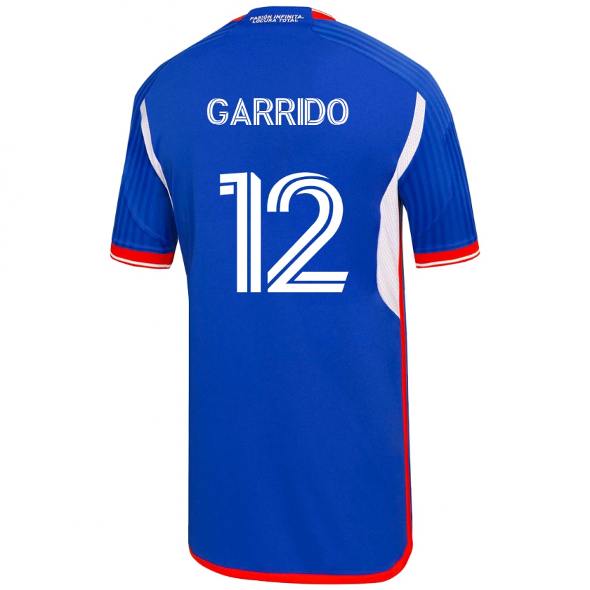 Dame Pedro Garrido #12 Blå Hjemmetrøye Drakt Trøye 2023/24 Skjorter T-Skjorte