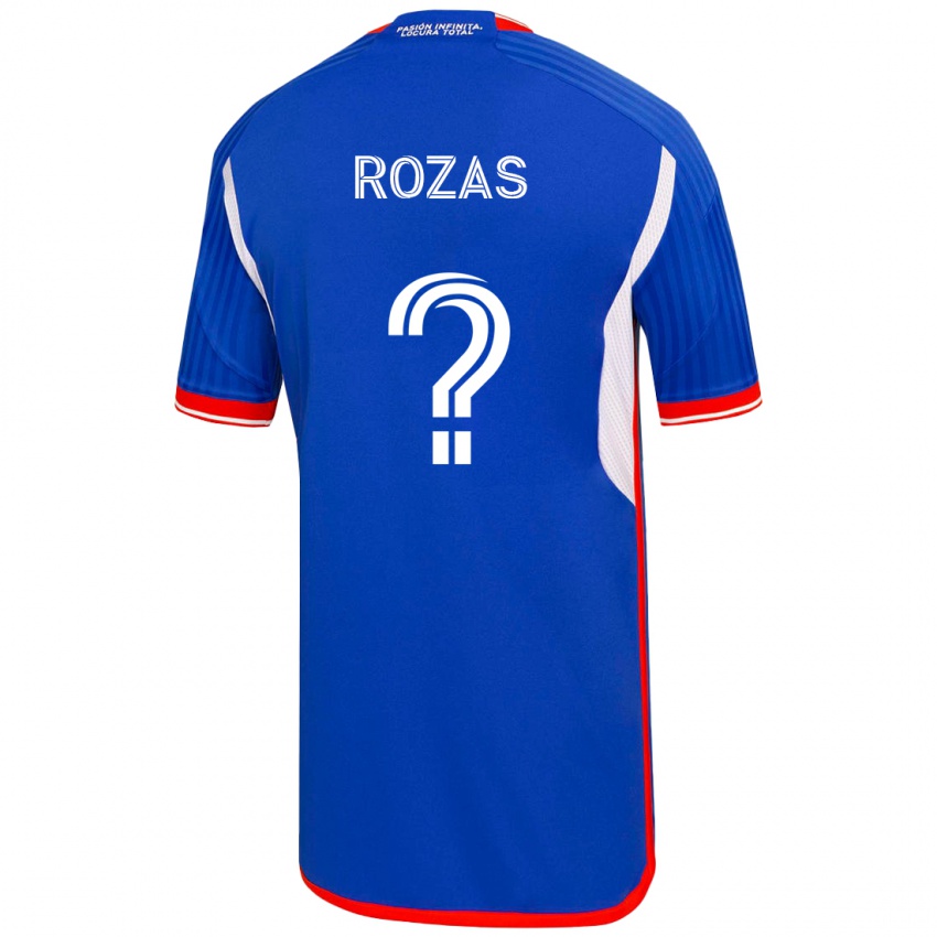 Dame Sergio Rozas #0 Blå Hjemmetrøye Drakt Trøye 2023/24 Skjorter T-Skjorte