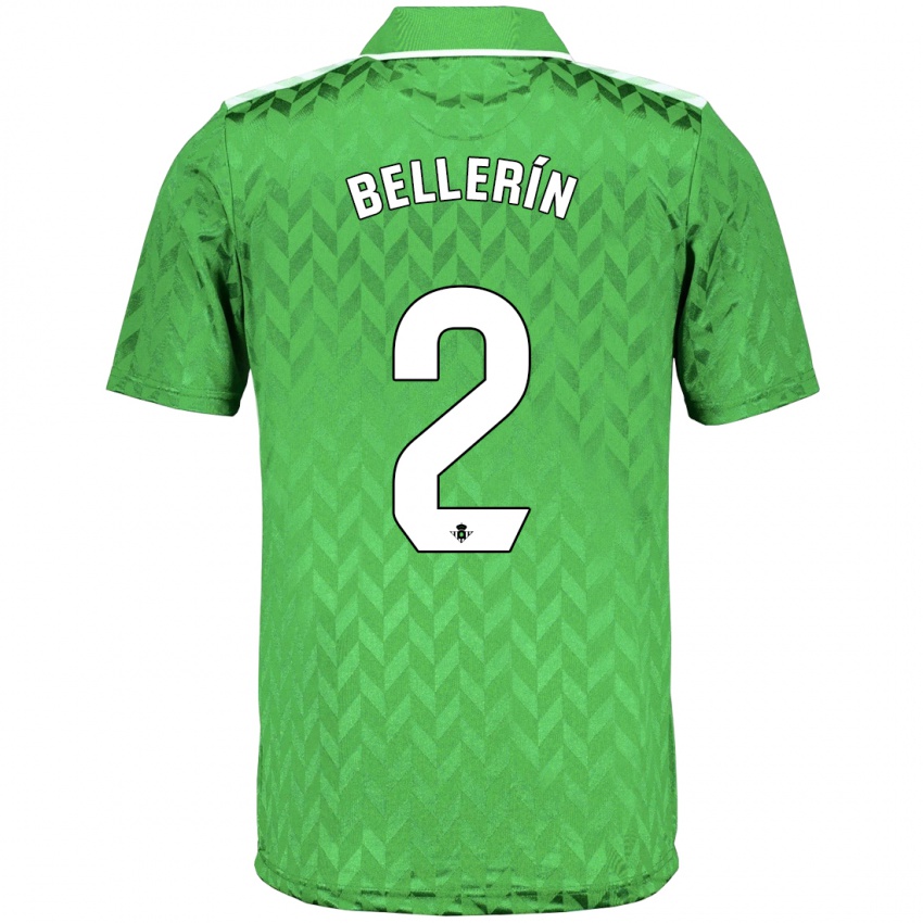 Dame Hector Bellerin #2 Grønn Bortetrøye Drakt Trøye 2023/24 Skjorter T-Skjorte