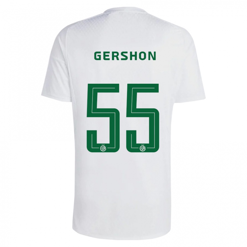 Dame Rami Gershon #55 Grønnblå Bortetrøye Drakt Trøye 2023/24 Skjorter T-Skjorte