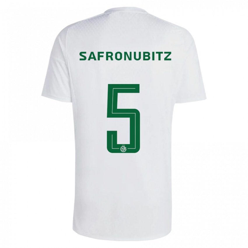 Dame Dan Safronubitz #5 Grønnblå Bortetrøye Drakt Trøye 2023/24 Skjorter T-Skjorte
