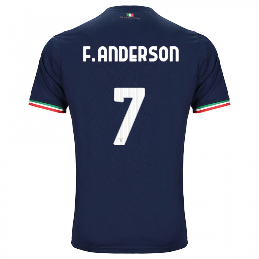 Dame Felipe Anderson #7 Marinen Bortetrøye Drakt Trøye 2023/24 Skjorter T-Skjorte