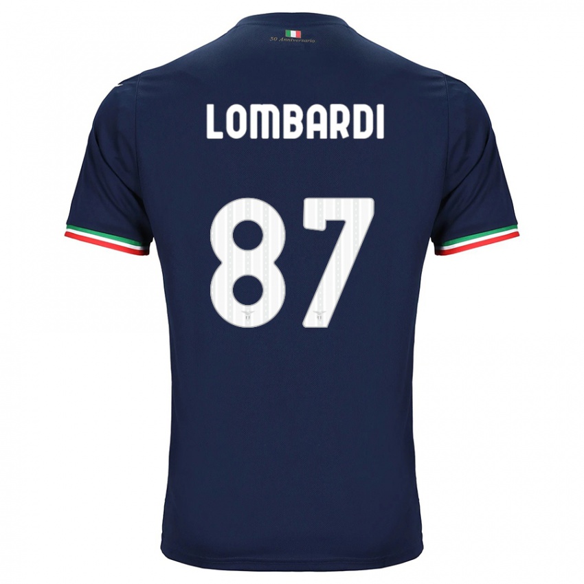 Dame Cristiano Lombardi #87 Marinen Bortetrøye Drakt Trøye 2023/24 Skjorter T-Skjorte