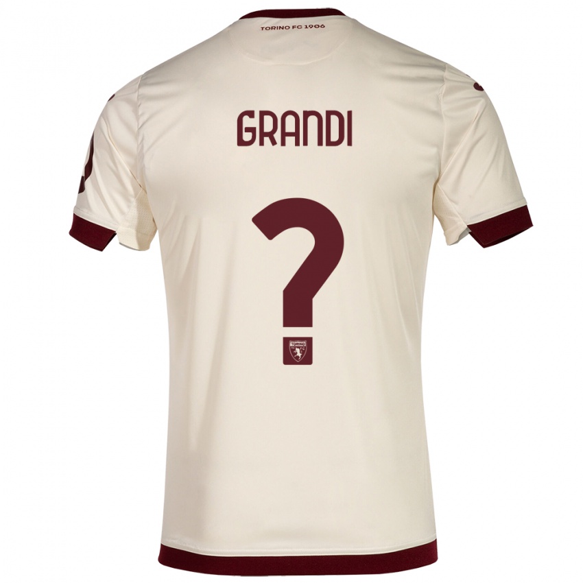 Dame Lorenzo Grandi #0 Champagne Bortetrøye Drakt Trøye 2023/24 Skjorter T-Skjorte