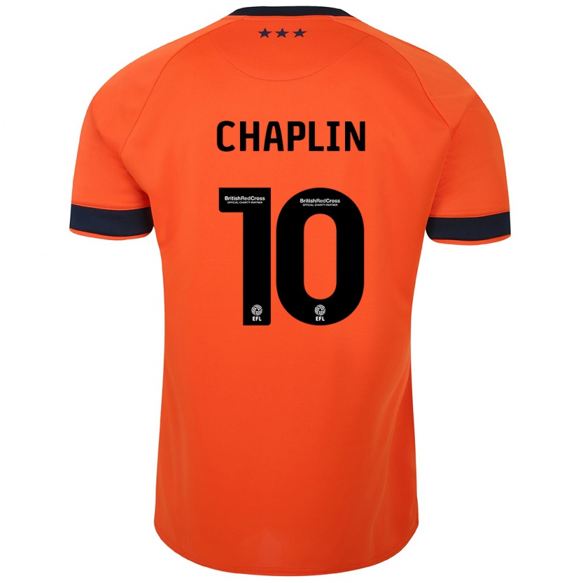 Dame Conor Chaplin #10 Oransje Bortetrøye Drakt Trøye 2023/24 Skjorter T-Skjorte