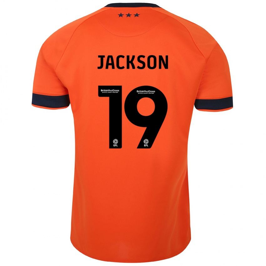 Dame Kayden Jackson #19 Oransje Bortetrøye Drakt Trøye 2023/24 Skjorter T-Skjorte