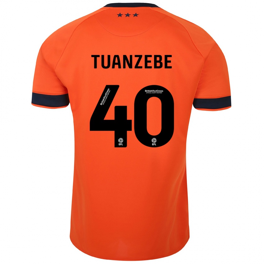 Dame Axel Tuanzebe #40 Oransje Bortetrøye Drakt Trøye 2023/24 Skjorter T-Skjorte
