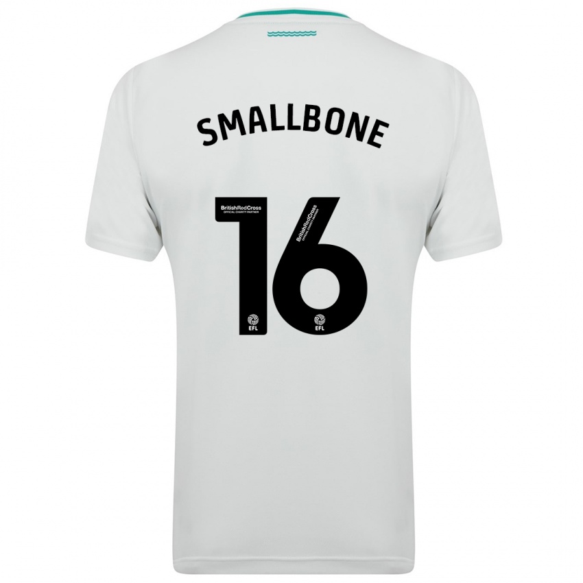 Dame Will Smallbone #16 Hvit Bortetrøye Drakt Trøye 2023/24 Skjorter T-Skjorte