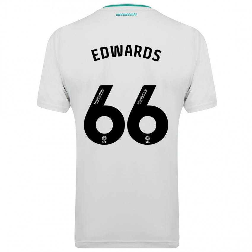 Dame Diamond Edwards #66 Hvit Bortetrøye Drakt Trøye 2023/24 Skjorter T-Skjorte