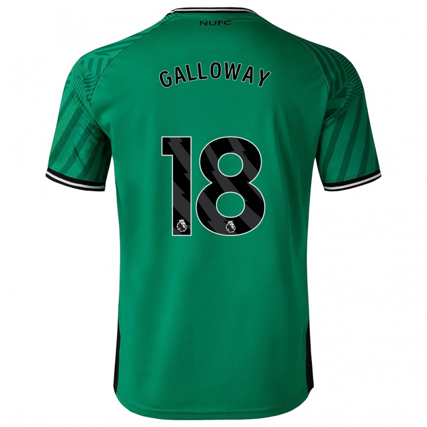 Dame Bridget Galloway #18 Grønn Bortetrøye Drakt Trøye 2023/24 Skjorter T-Skjorte