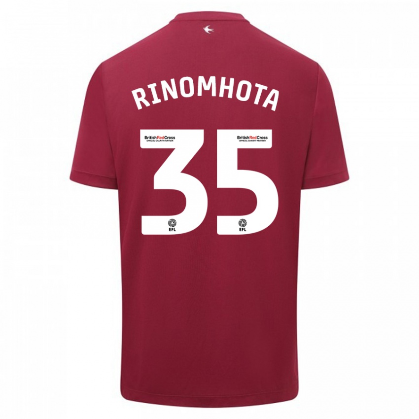 Dame Andy Rinomhota #35 Rød Bortetrøye Drakt Trøye 2023/24 Skjorter T-Skjorte