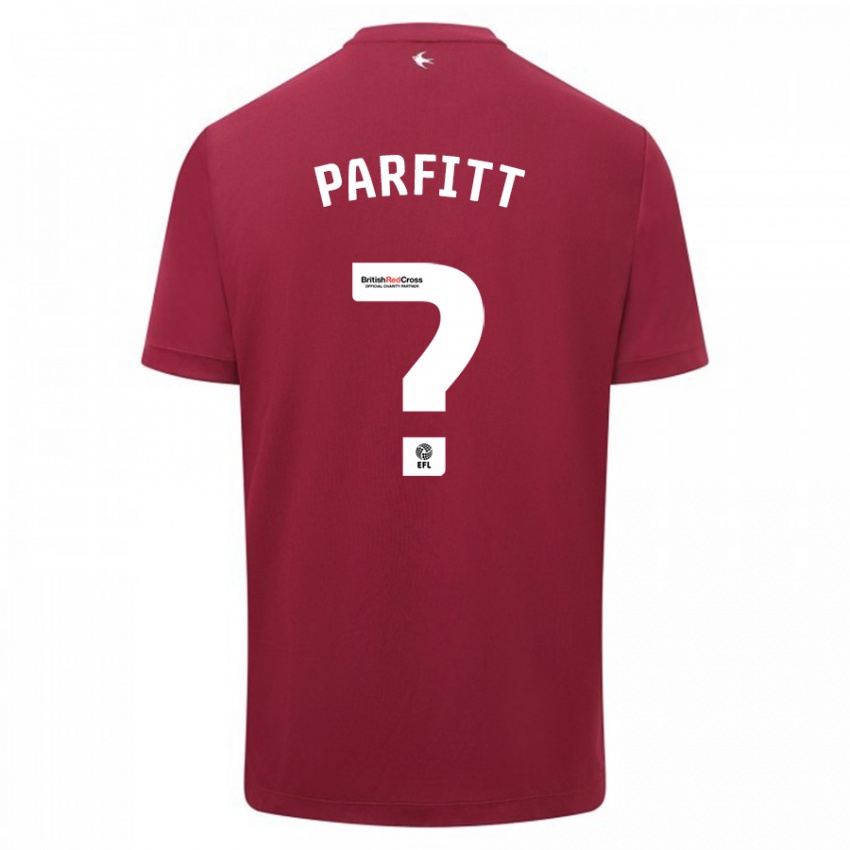 Dame T-Jay Parfitt #0 Rød Bortetrøye Drakt Trøye 2023/24 Skjorter T-Skjorte
