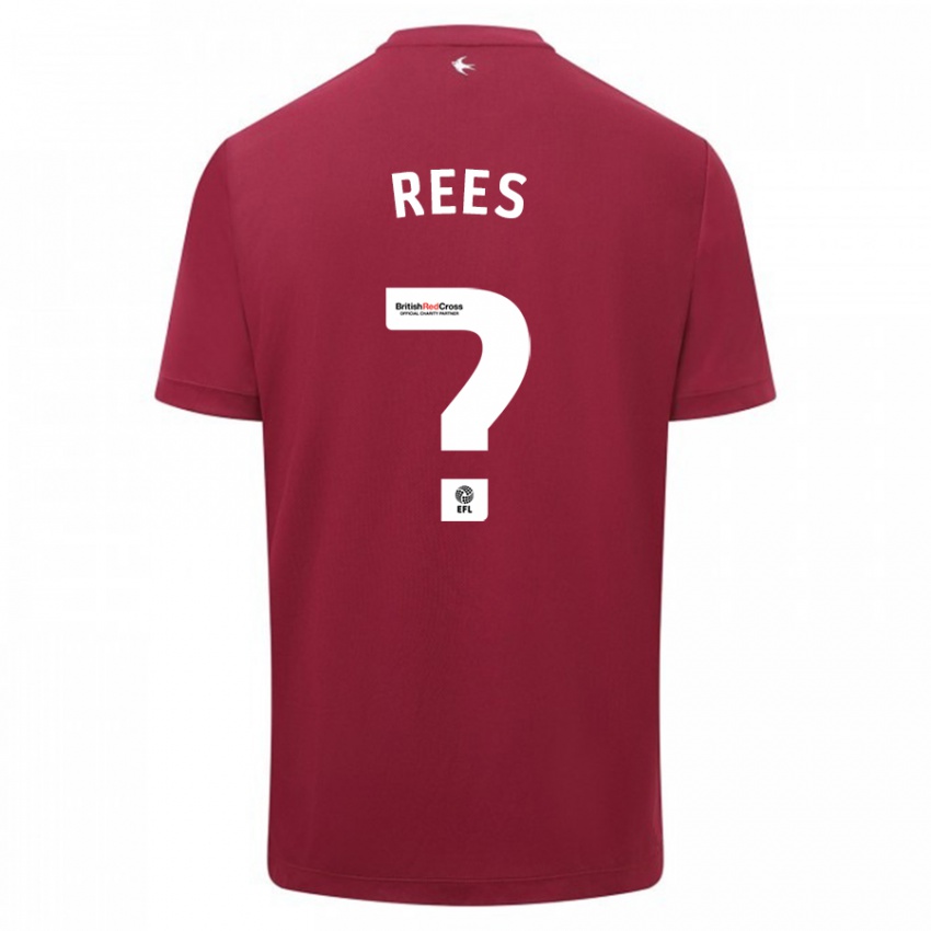 Dame Joe Rees #0 Rød Bortetrøye Drakt Trøye 2023/24 Skjorter T-Skjorte