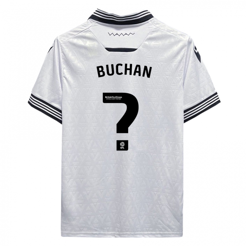 Dame Jay Buchan #0 Hvit Bortetrøye Drakt Trøye 2023/24 Skjorter T-Skjorte