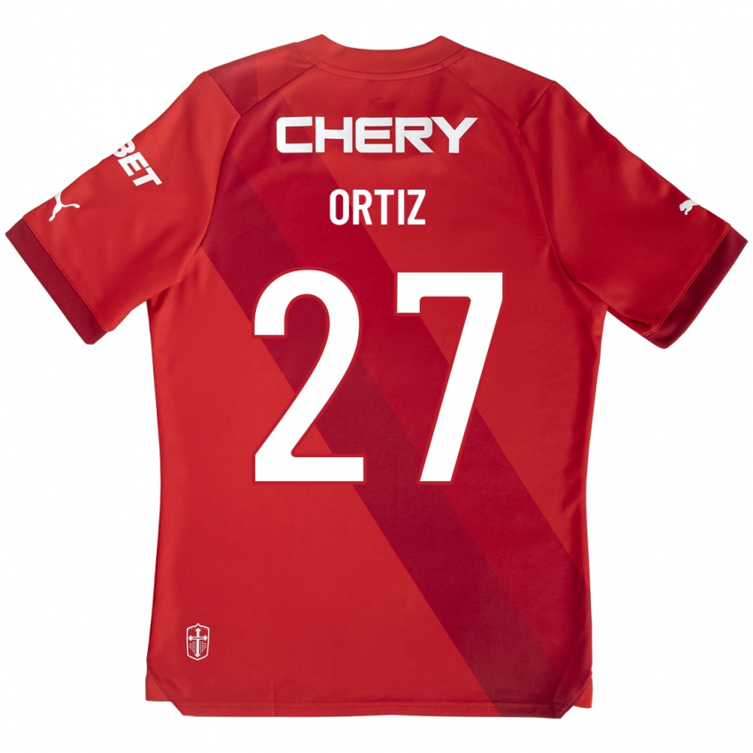 Dame Jorge Ortiz #27 Rød Bortetrøye Drakt Trøye 2023/24 Skjorter T-Skjorte