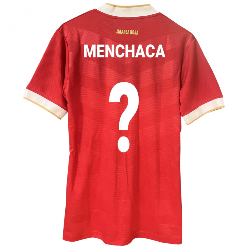 Barn Panama Yamell Menchaca #0 Rød Hjemmetrøye Drakt Trøye 24-26 Skjorter T-Skjorte
