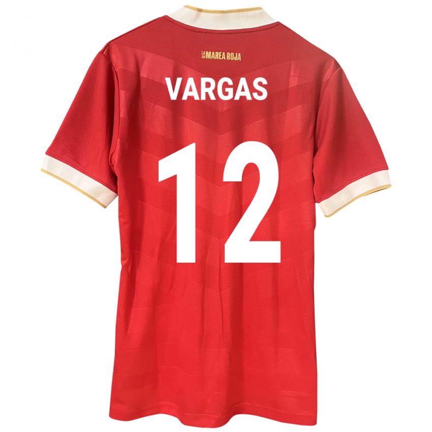 Barn Panama Stephani Vargas #12 Rød Hjemmetrøye Drakt Trøye 24-26 Skjorter T-Skjorte
