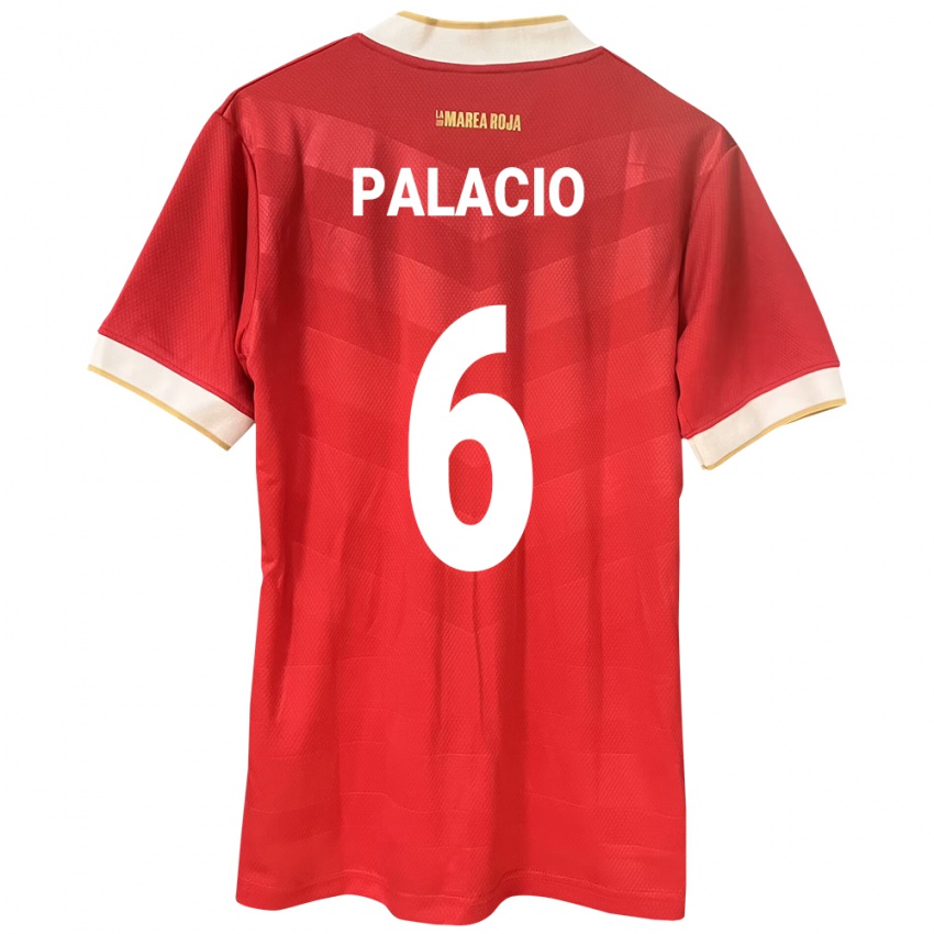 Barn Panama Yamileth Palacio #6 Rød Hjemmetrøye Drakt Trøye 24-26 Skjorter T-Skjorte