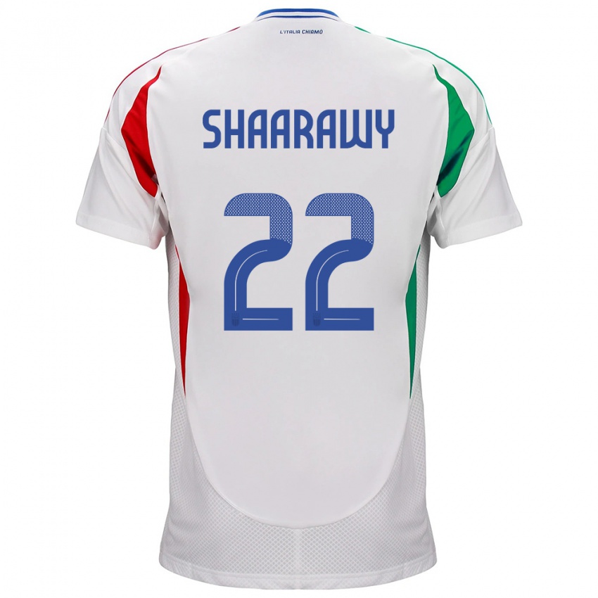 Barn Italia Stephan El Shaarawy #22 Hvit Bortetrøye Drakt Trøye 24-26 Skjorter T-Skjorte