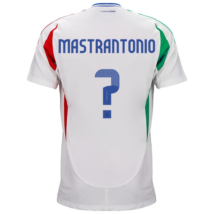 Barn Italia Davide Mastrantonio #0 Hvit Bortetrøye Drakt Trøye 24-26 Skjorter T-Skjorte