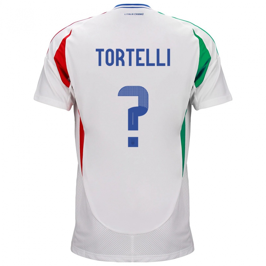 Barn Italia Alice Tortelli #0 Hvit Bortetrøye Drakt Trøye 24-26 Skjorter T-Skjorte