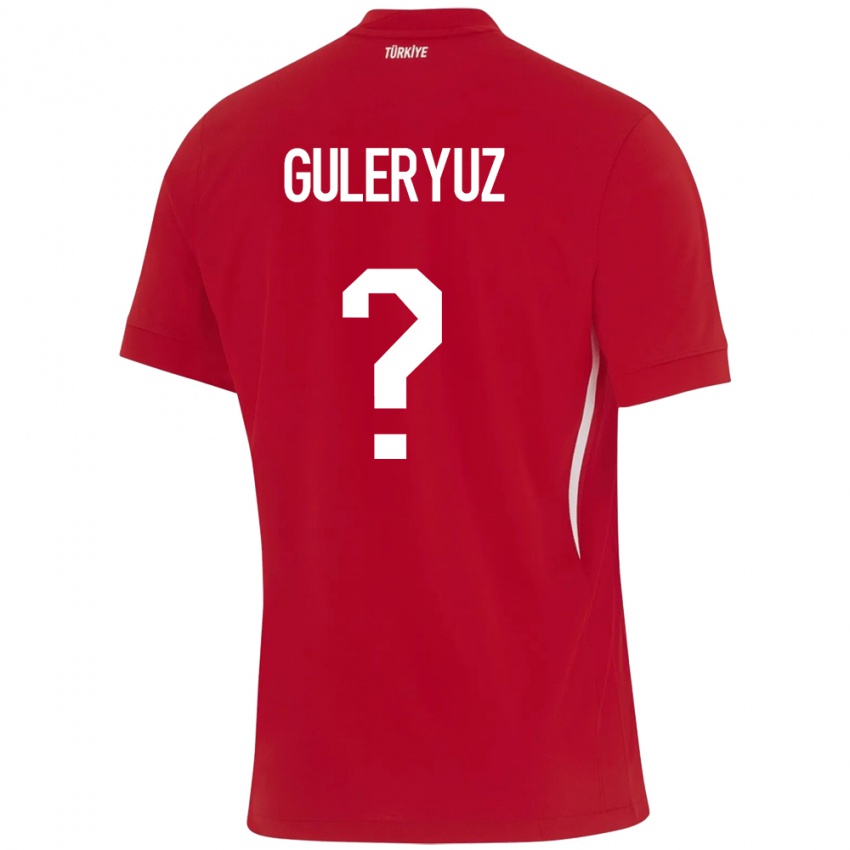 Barn Tyrkia Göknur Güleryüz #0 Rød Bortetrøye Drakt Trøye 24-26 Skjorter T-Skjorte