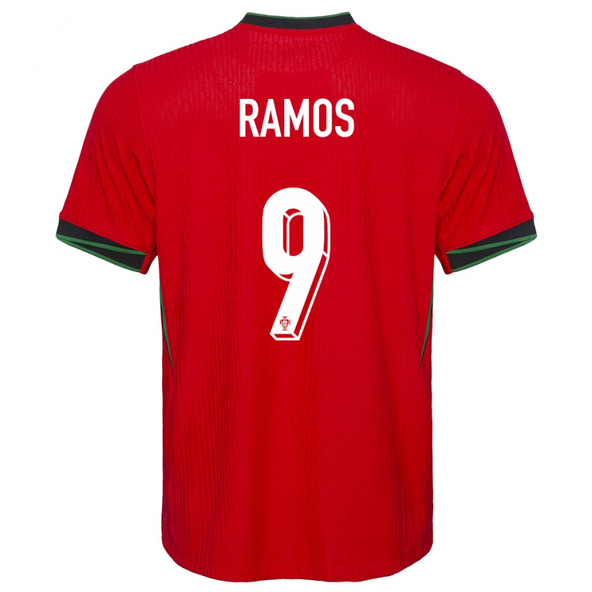 Mann Portugal Goncalo Ramos #9 Rød Hjemmetrøye Drakt Trøye 24-26 Skjorter T-Skjorte