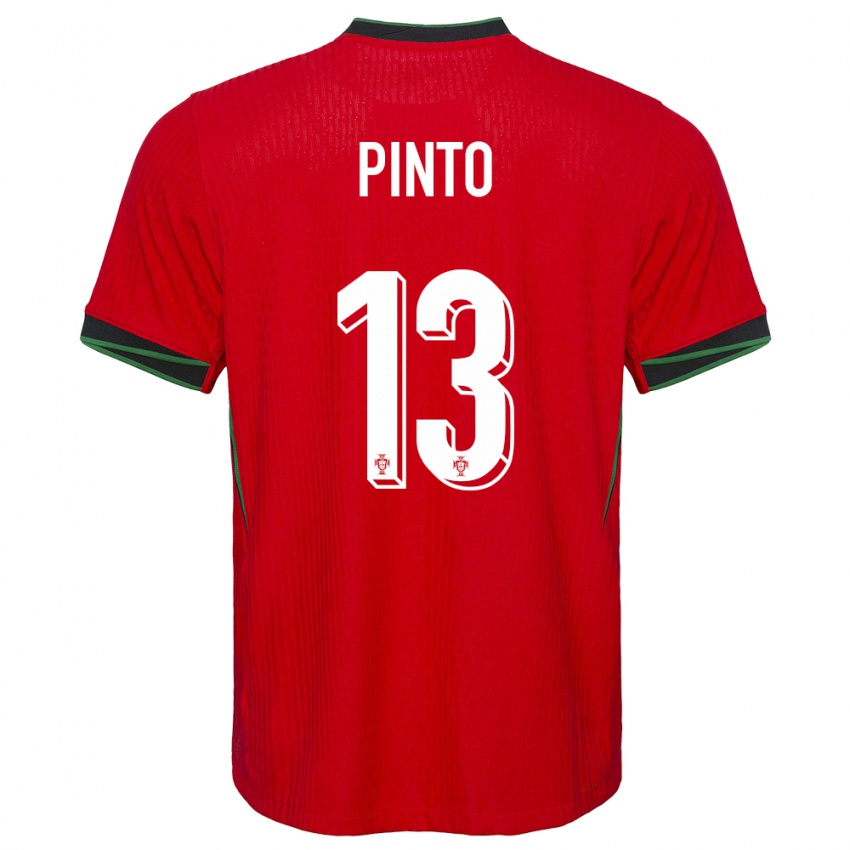 Mann Portugal Fatima Pinto #13 Rød Hjemmetrøye Drakt Trøye 24-26 Skjorter T-Skjorte