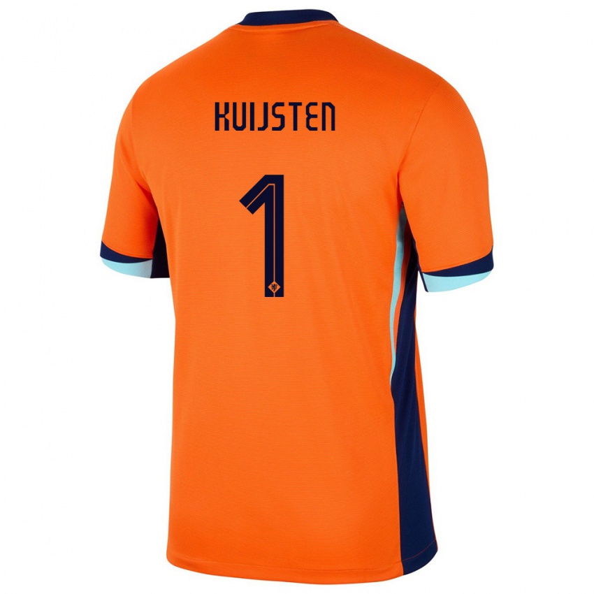 Mann Nederland Tristan Kuijsten #1 Oransje Hjemmetrøye Drakt Trøye 24-26 Skjorter T-Skjorte