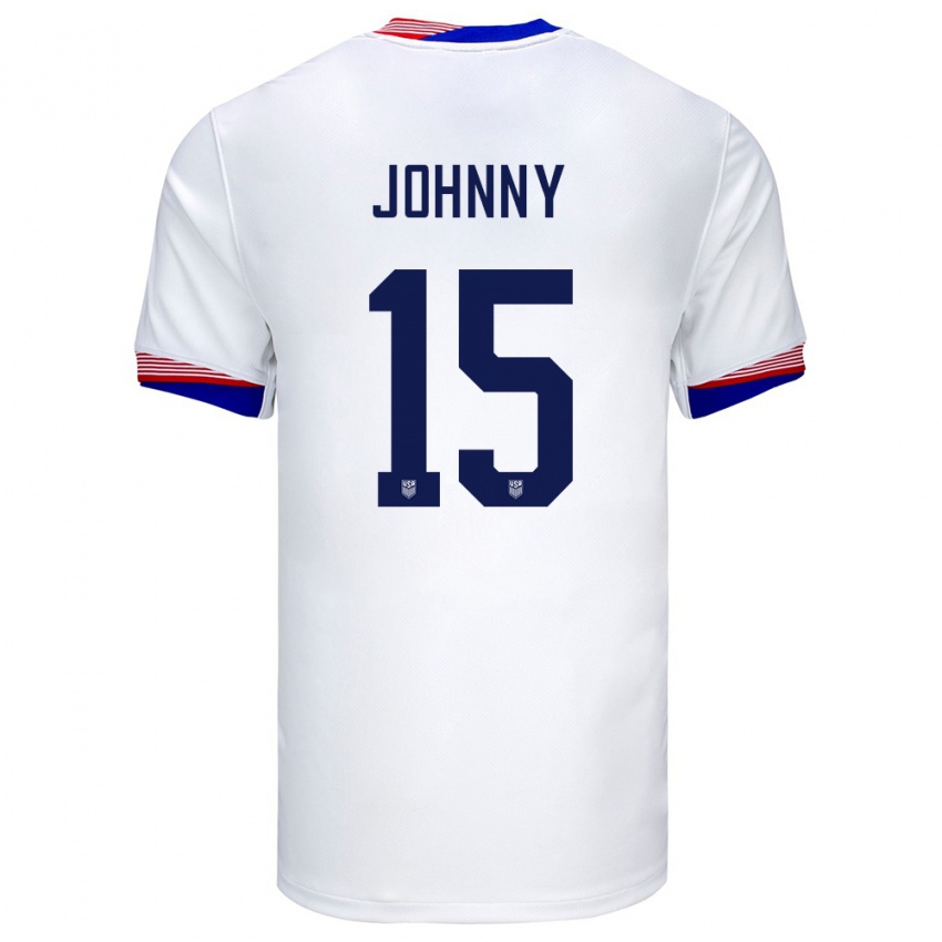 Mann Usa Johnny #15 Hvit Hjemmetrøye Drakt Trøye 24-26 Skjorter T-Skjorte