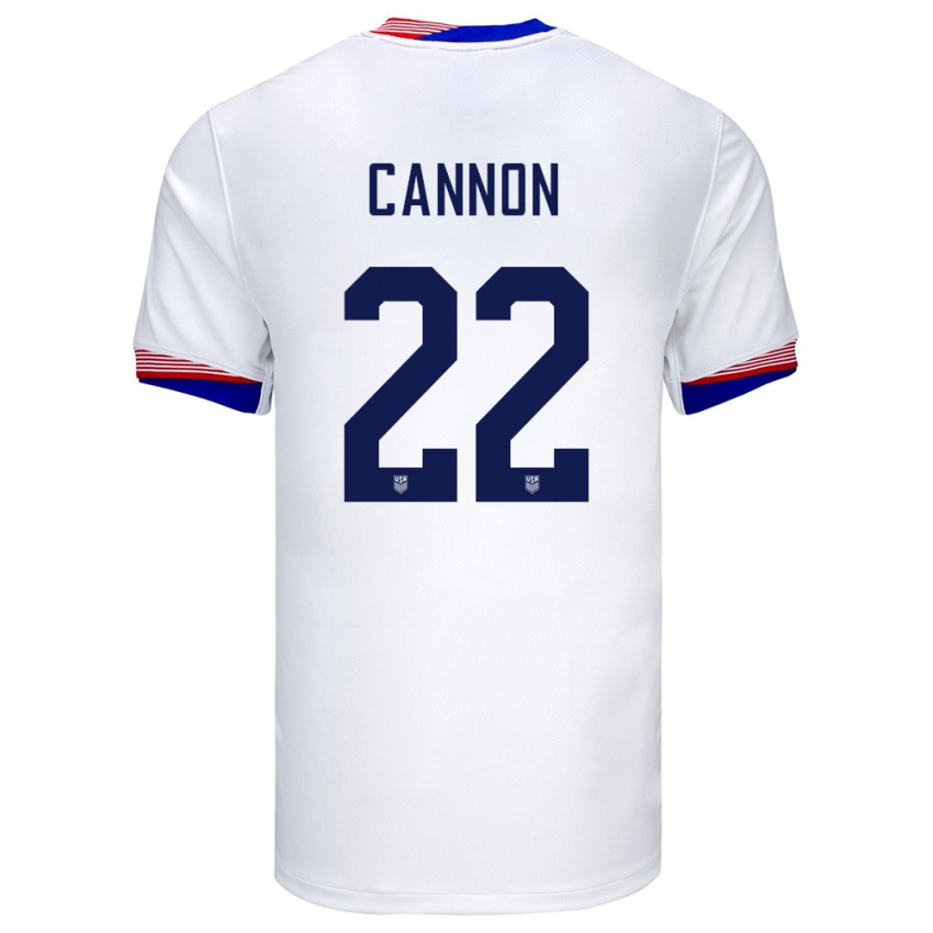 Mann Usa Reggie Cannon #22 Hvit Hjemmetrøye Drakt Trøye 24-26 Skjorter T-Skjorte