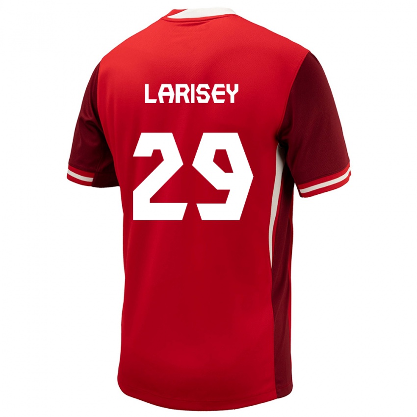 Mann Canada Clarissa Larisey #29 Rød Hjemmetrøye Drakt Trøye 24-26 Skjorter T-Skjorte