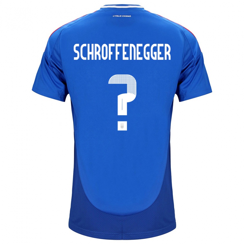 Mann Italia Katja Schroffenegger #0 Blå Hjemmetrøye Drakt Trøye 24-26 Skjorter T-Skjorte