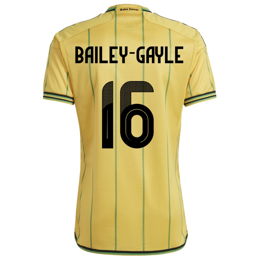 Mann Jamaica Paige Bailey-Gayle #16 Gul Hjemmetrøye Drakt Trøye 24-26 Skjorter T-Skjorte